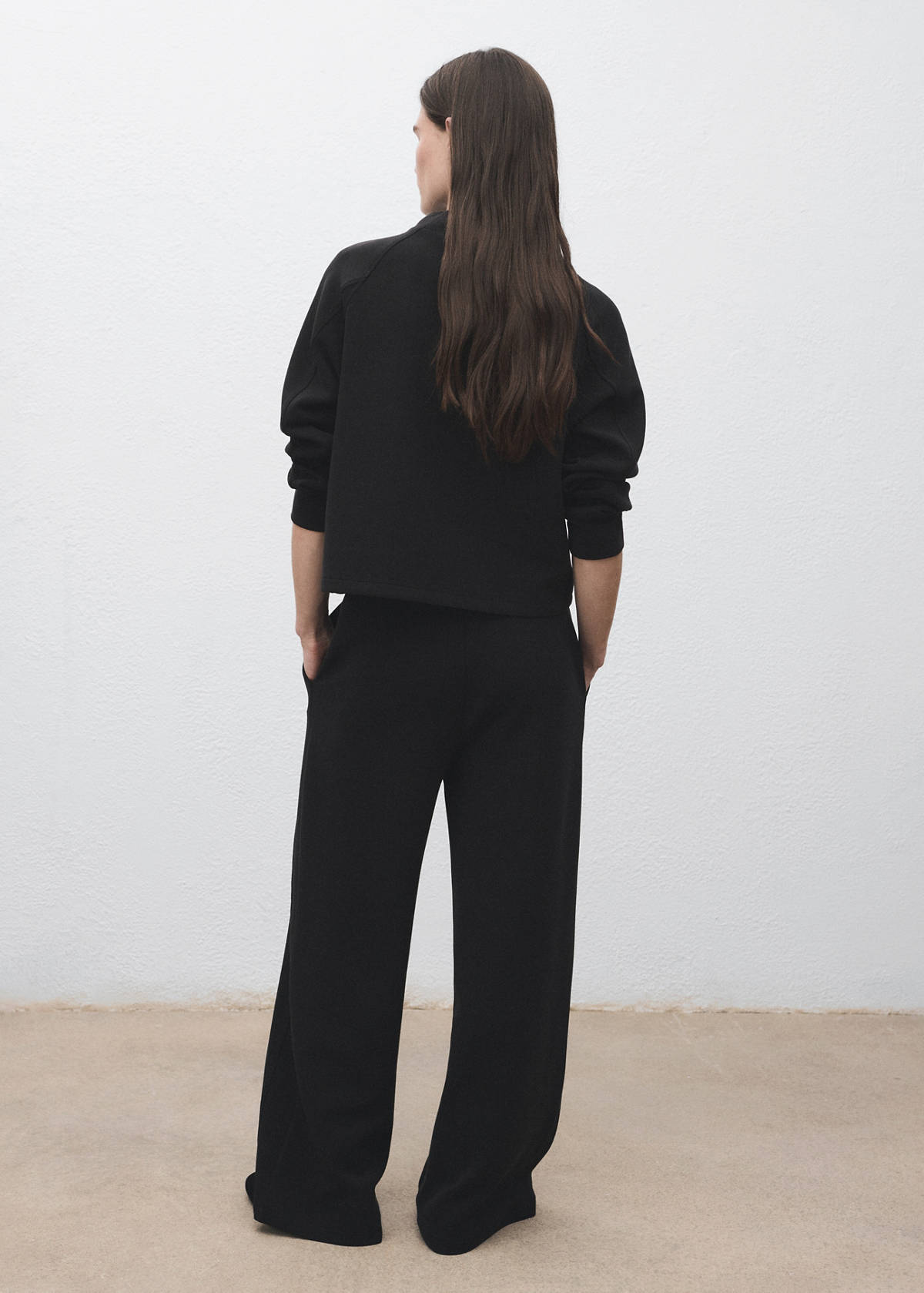 Drawstring jogger trousers — Black