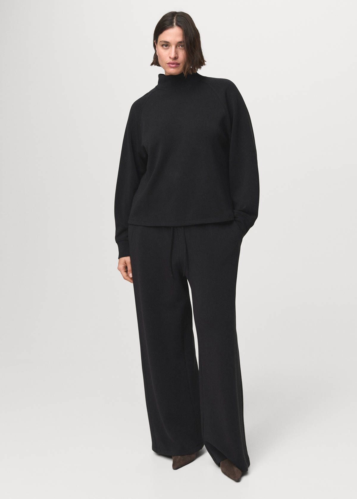 Drawstring jogger trousers — Black