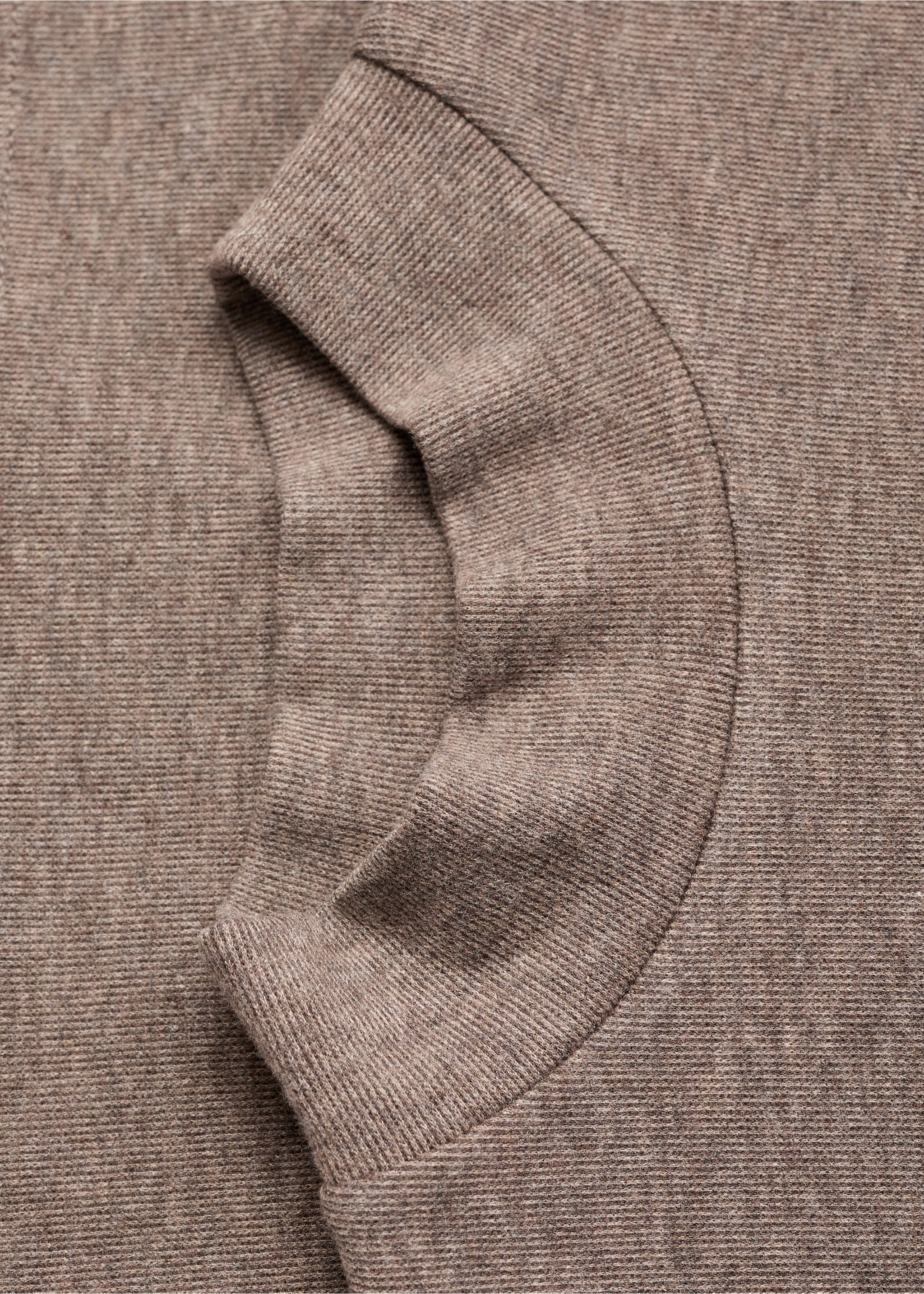 Camiseta cuello perkins - Detalle del artículo 8, Marrón medio. Ref: 17085815-00.