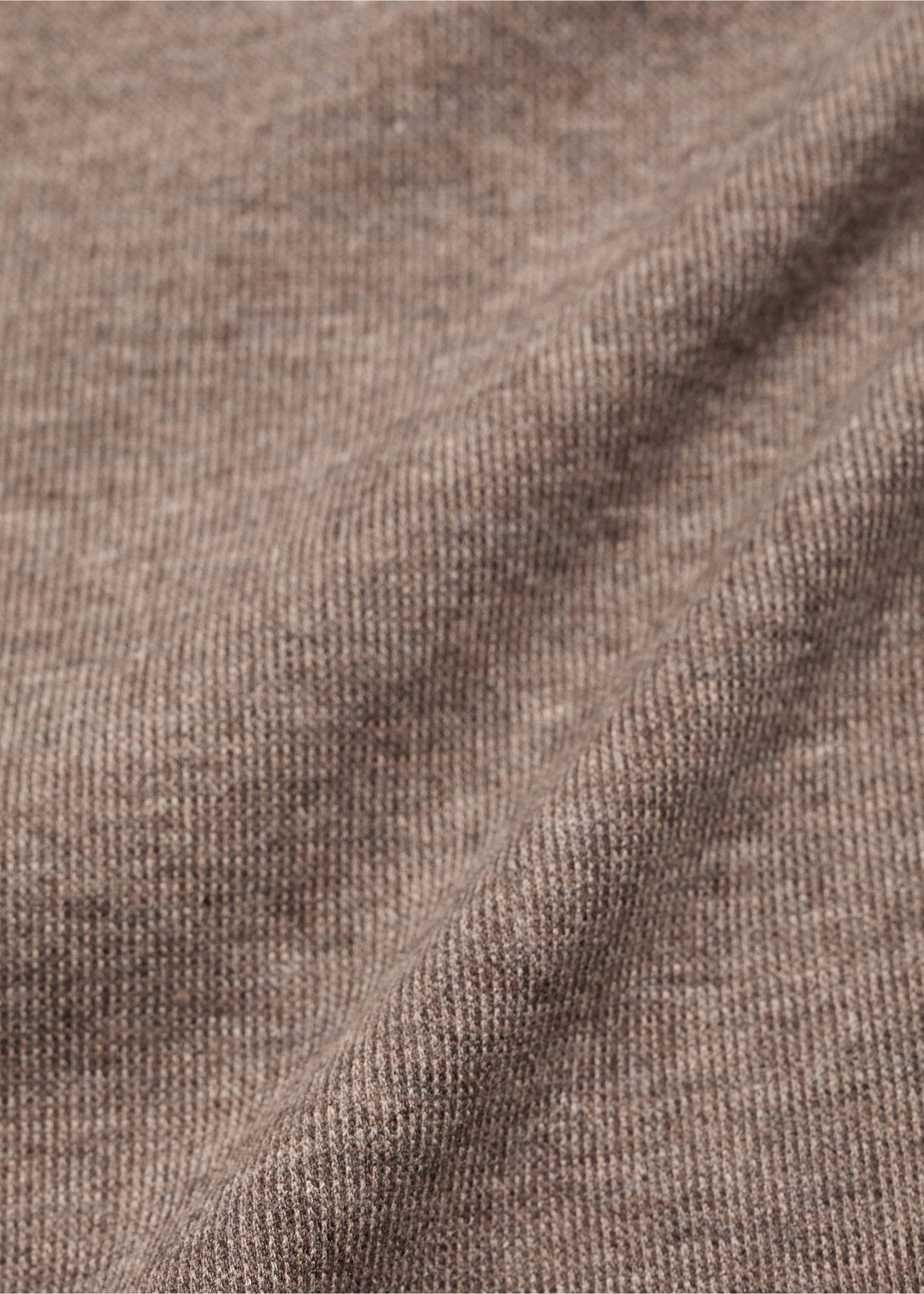 Camiseta cuello perkins - Detalle del artículo 0, Marrón medio. Ref: 17085815-00.