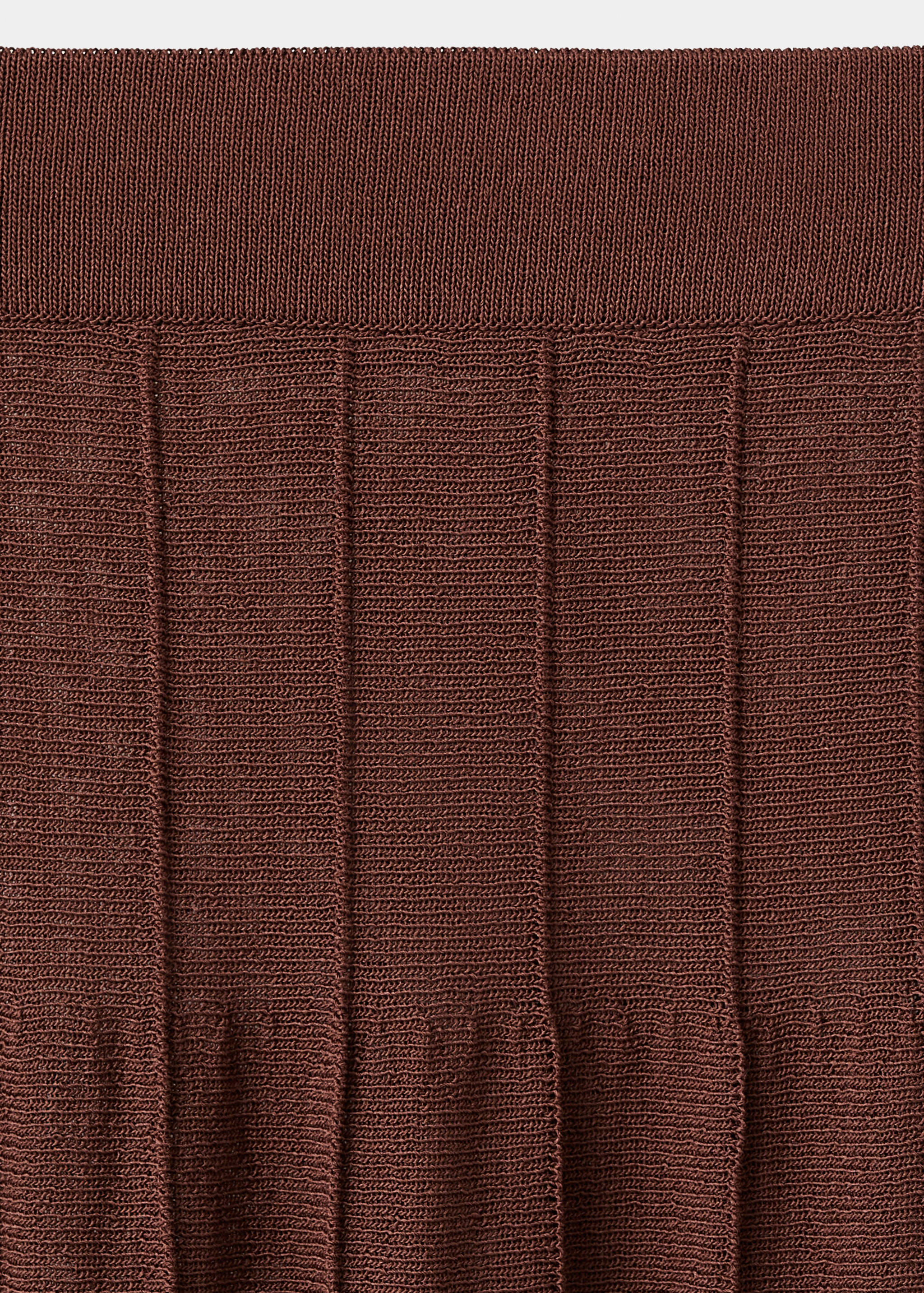 Knitted long skirt with seam detail - Details of the article 8