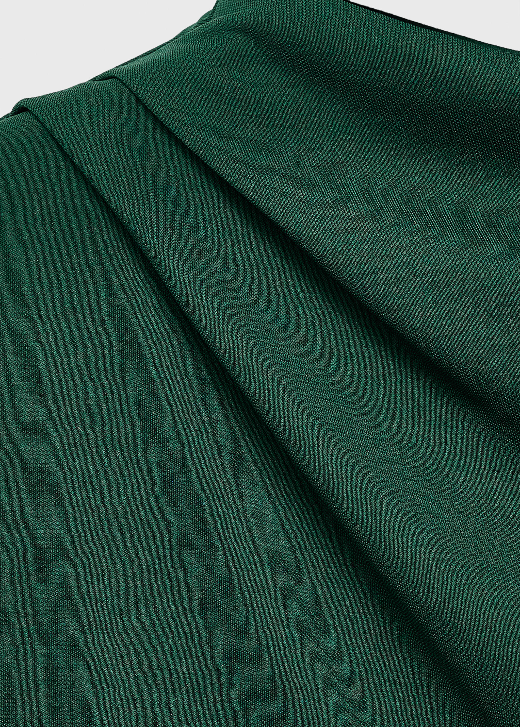 Straight-fit jumpsuit with draped neckline - Details of the article 8