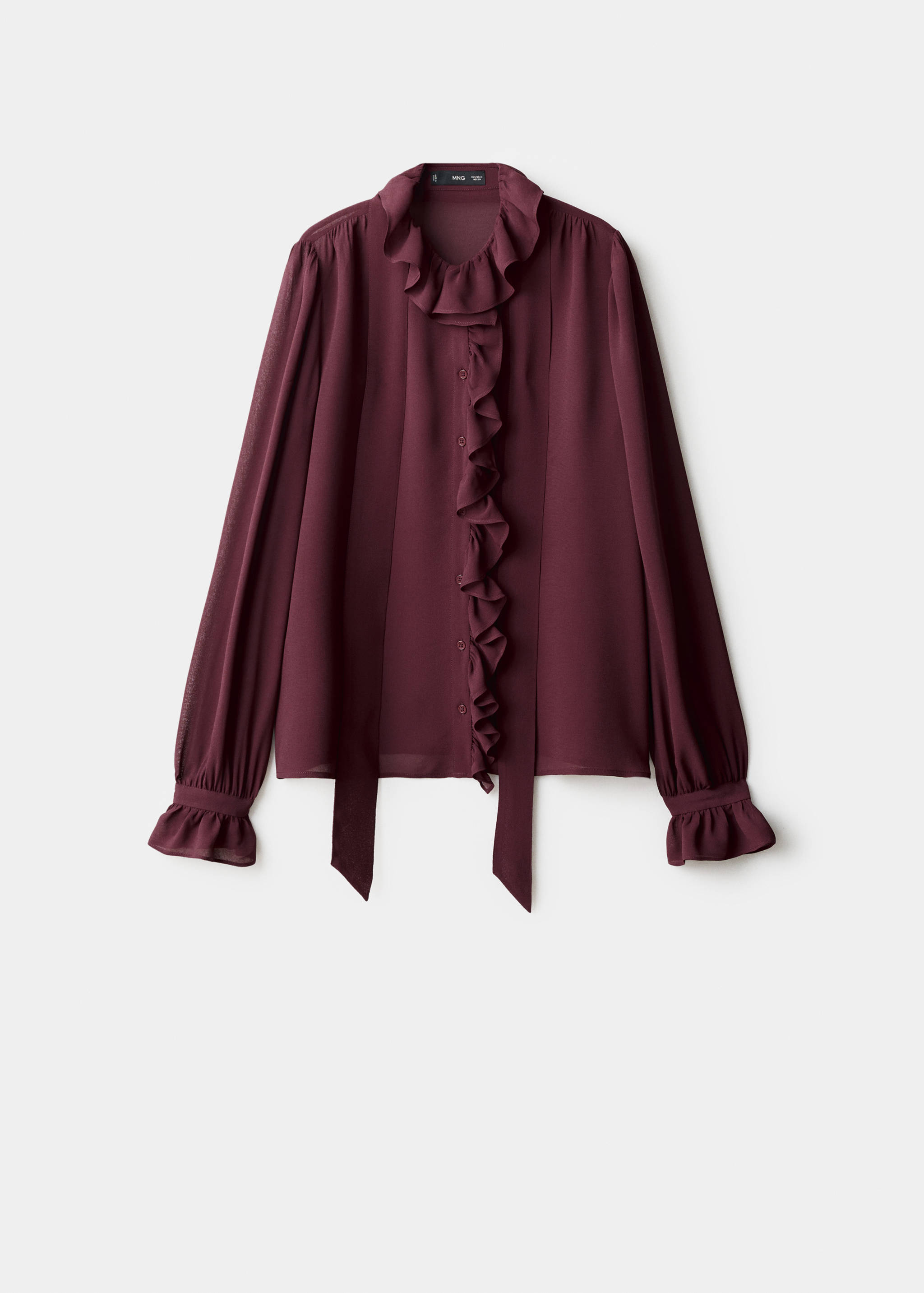 Ruffled blouse with scarf - Article without model