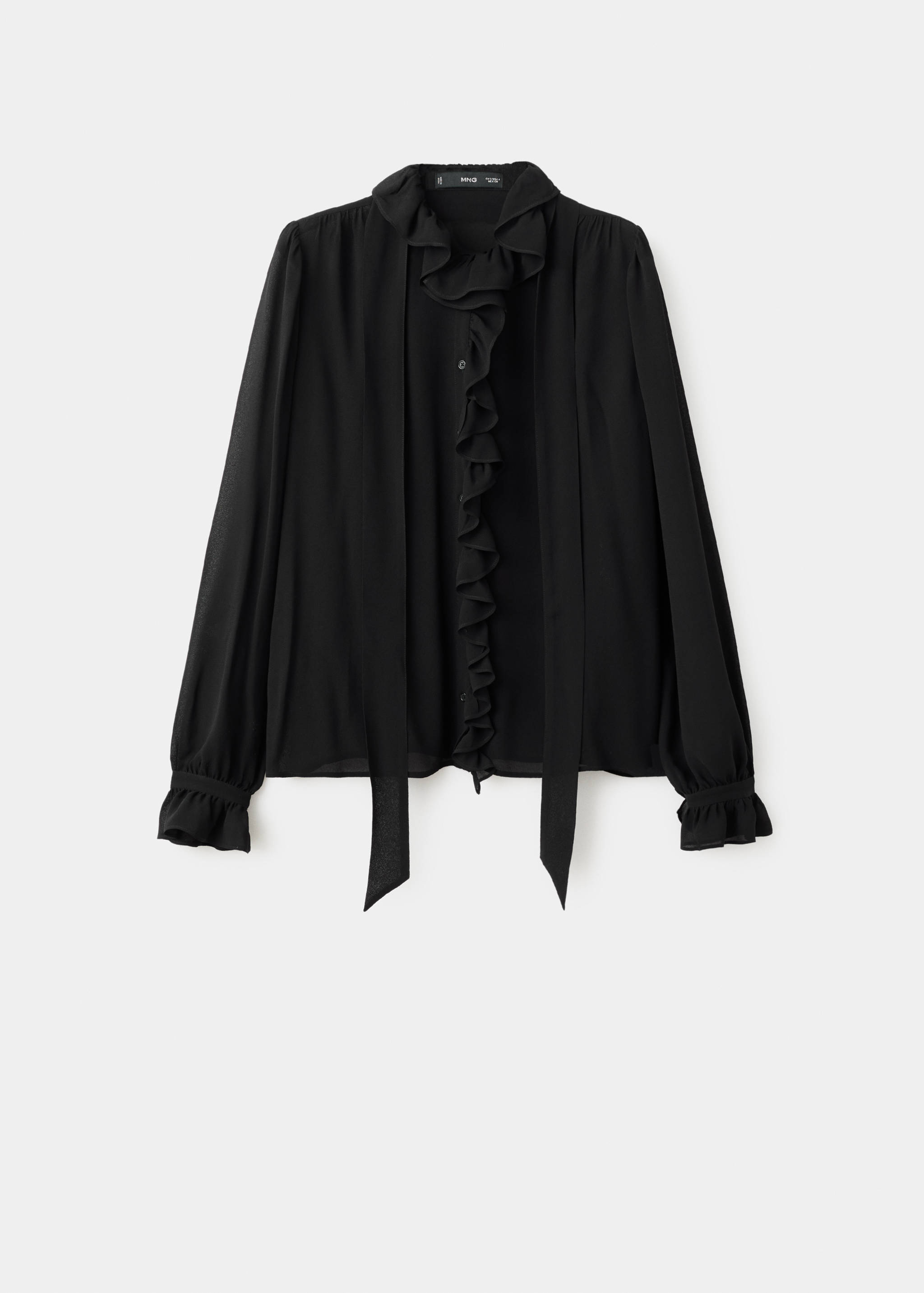 Ruffled blouse with scarf - Article without model