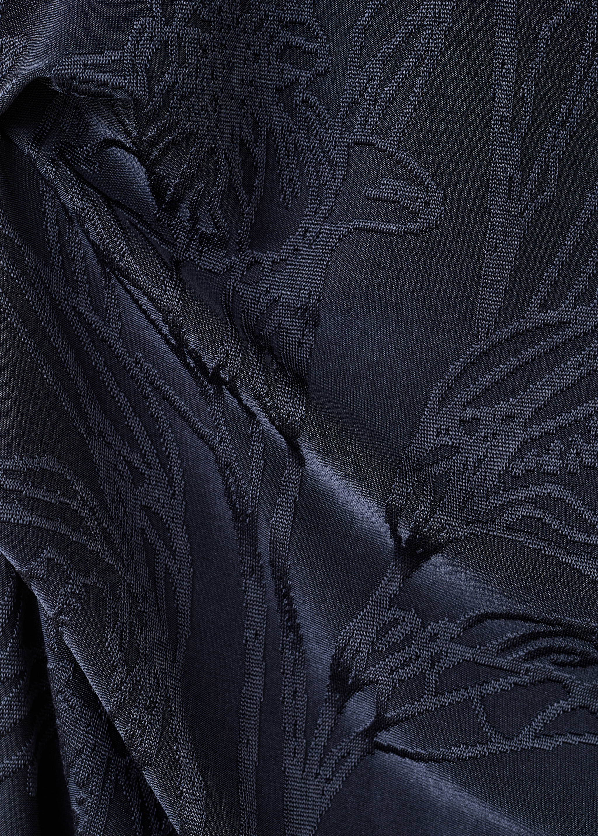 Embroidered dress with draped collar - Details of the article 8