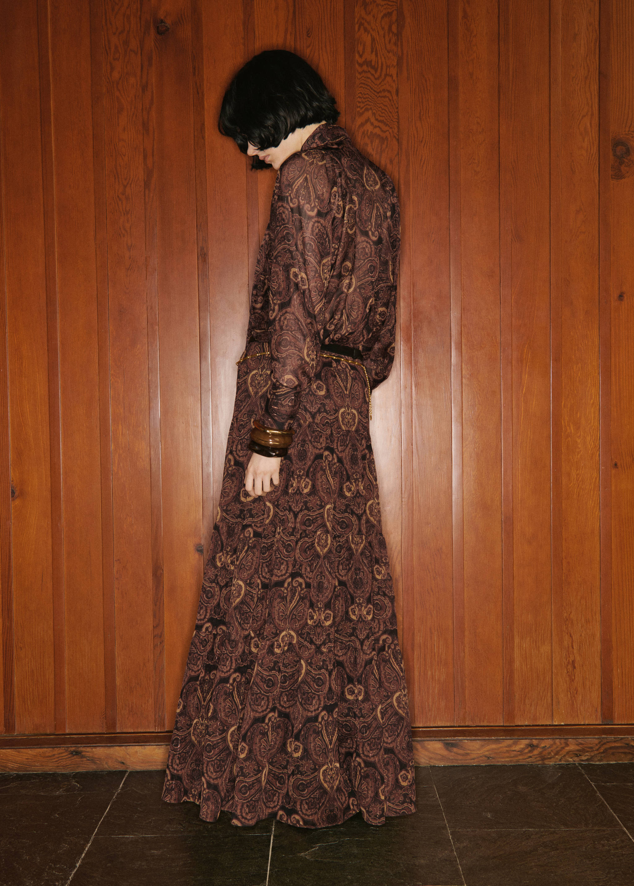 A-line skirt with paisley print - Reverse of the article