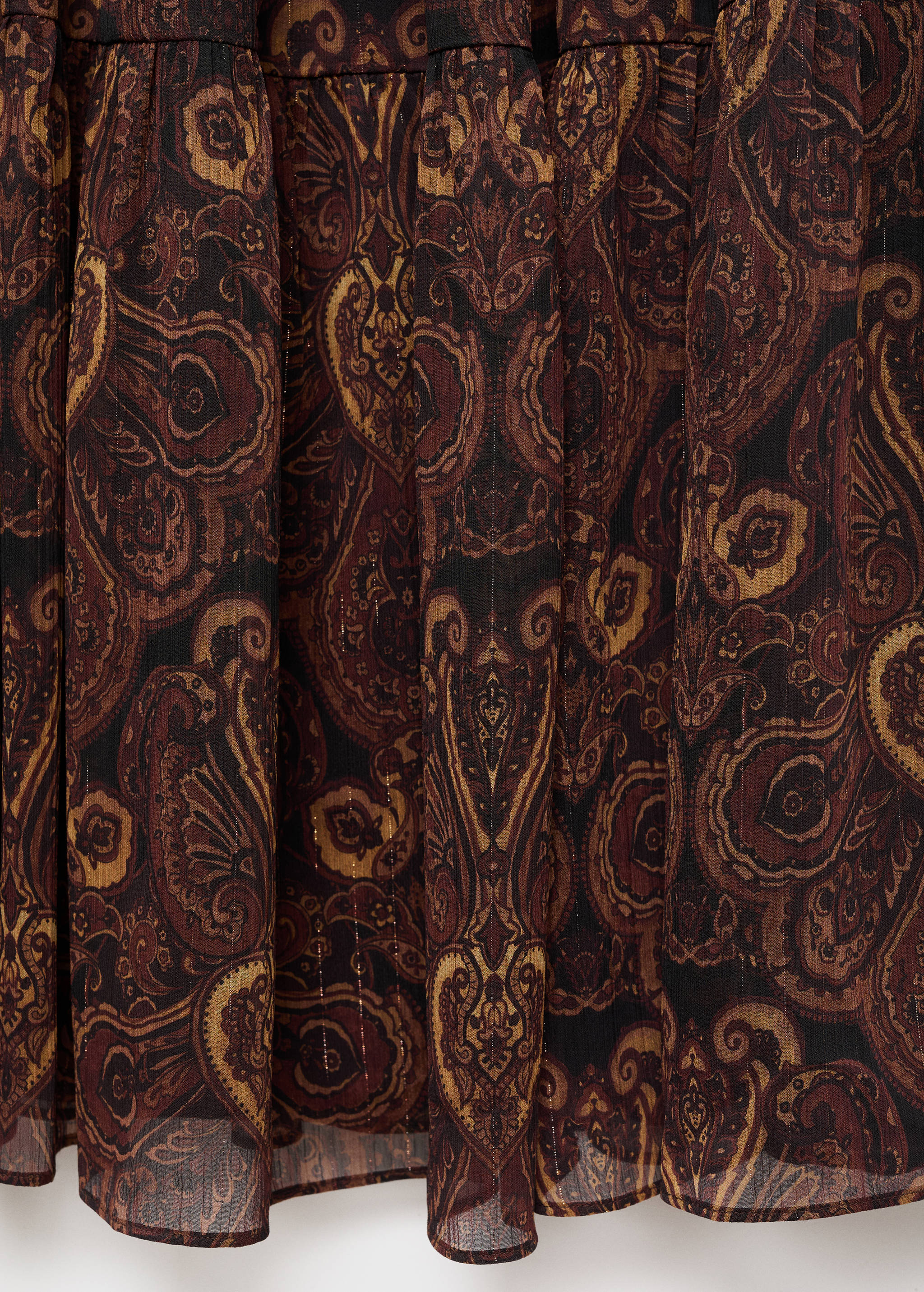 A-line skirt with paisley print - Details of the article 0