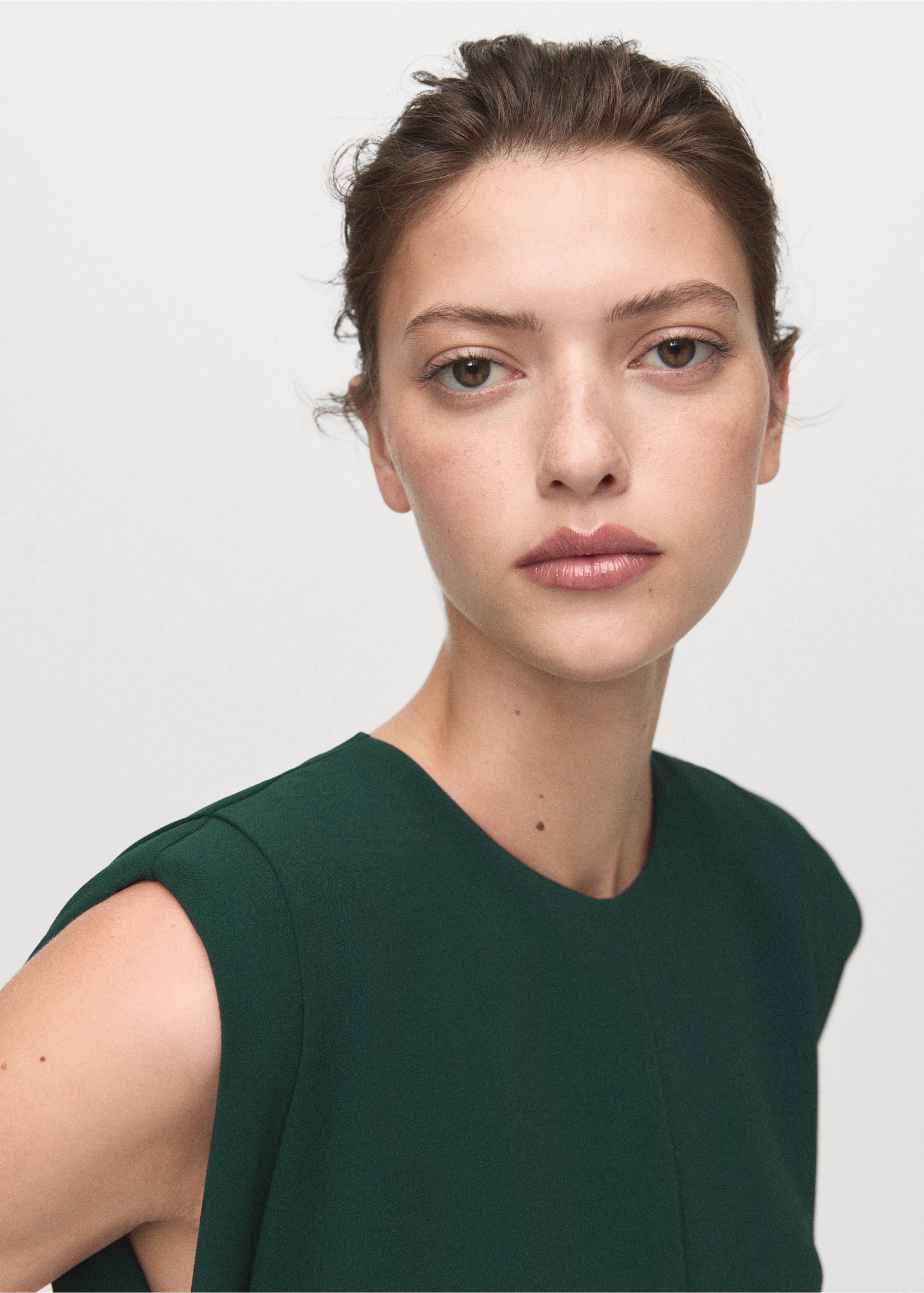 Длинный присборенный комбинезон - Деталь изделия 1, Зеленый. Ref: 17085829-00.