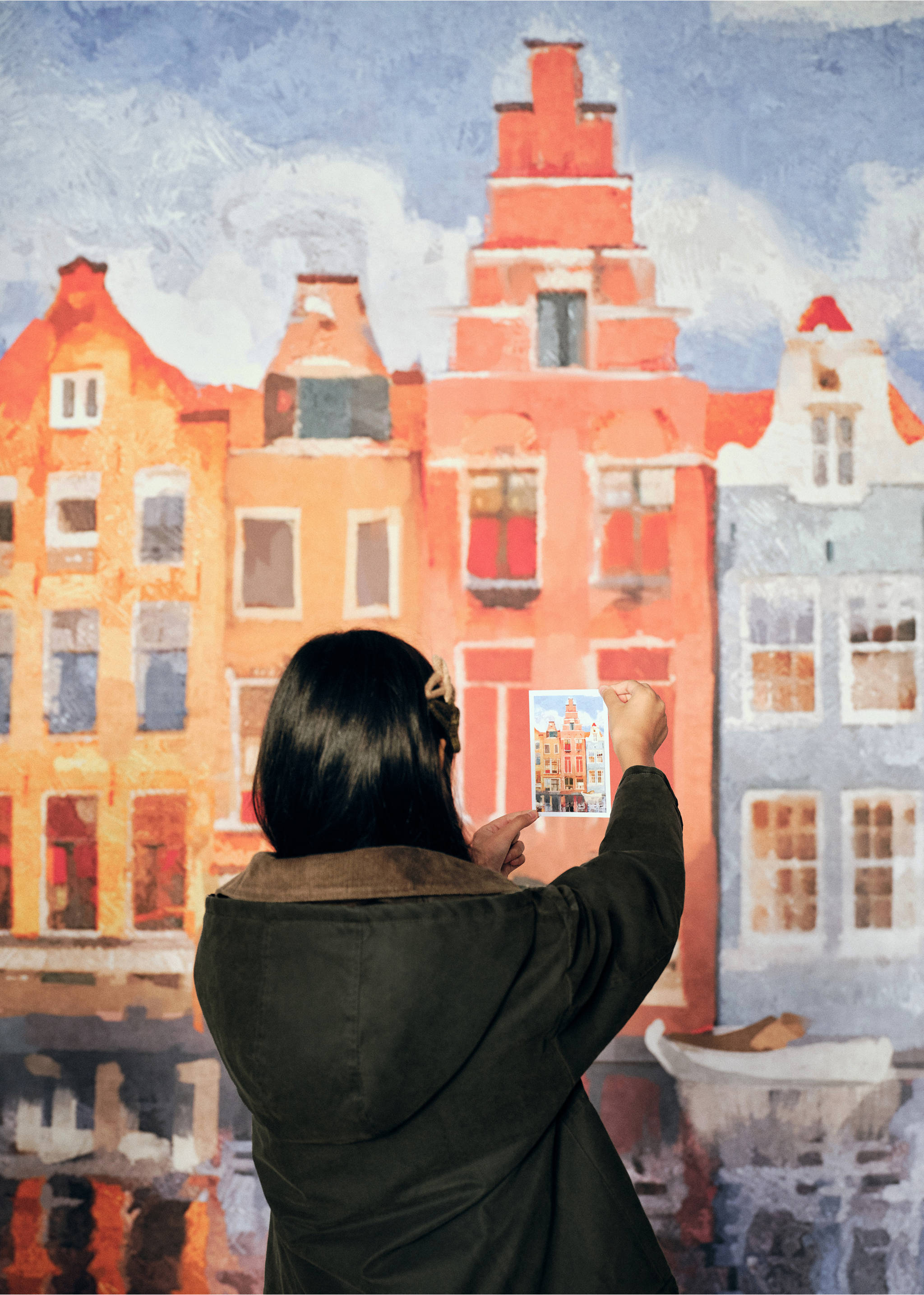 Waxed-effect jacket with hood - Details of the article 5, Khaki. Ref: 17085967-00.