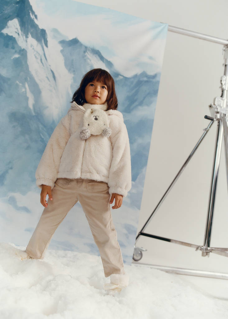 Reversible fur coat — Off White