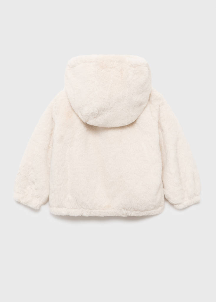 Reversible fur coat — Off White