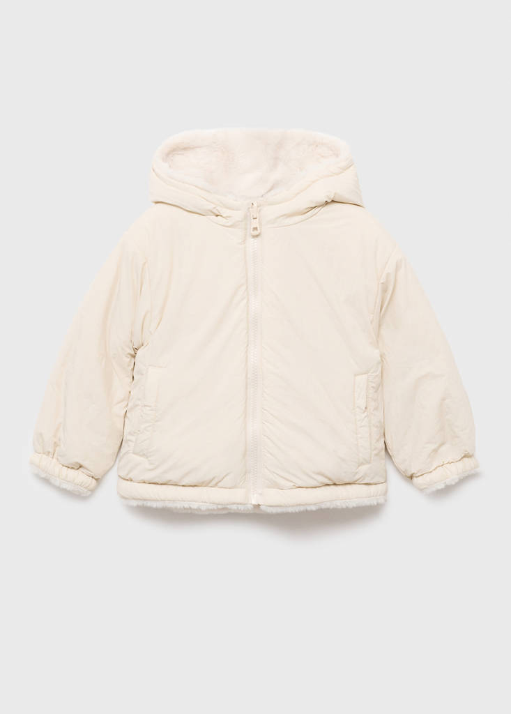 Reversible fur coat — Off White