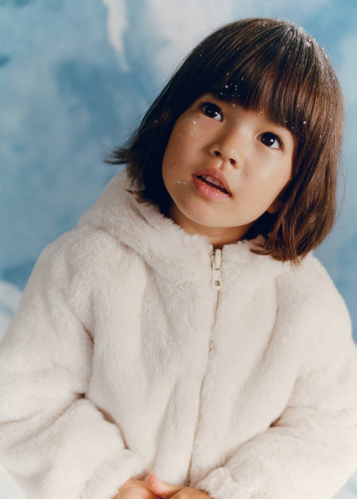 Reversible fur coat — Off White