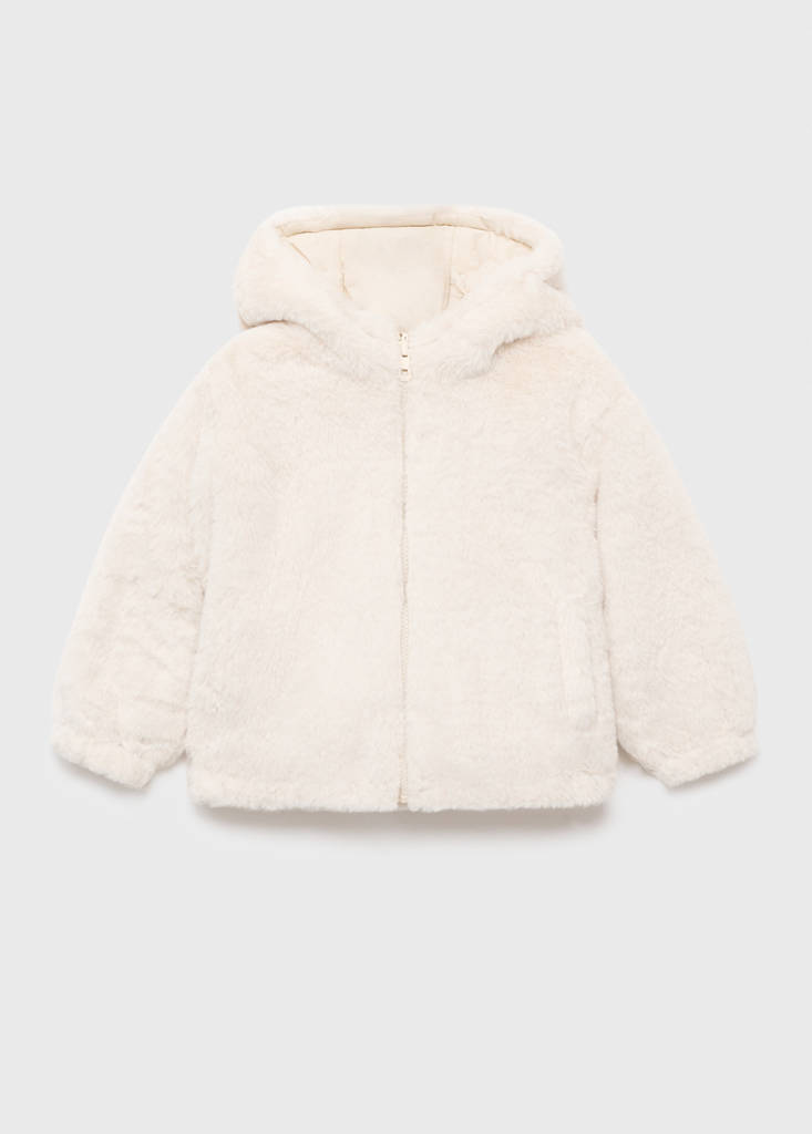 Reversible fur coat — Off White