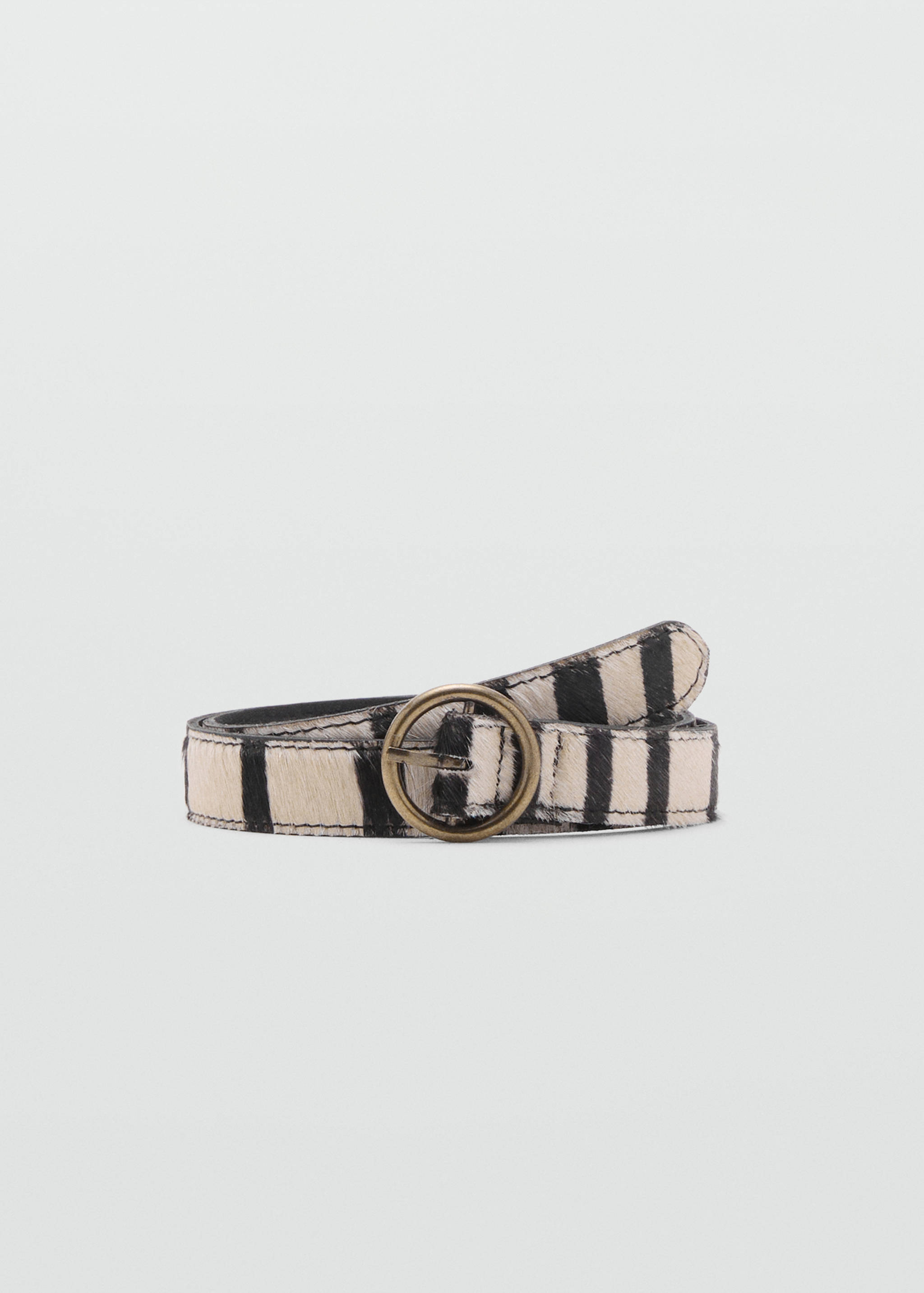 Animal print leather belt - Article without model