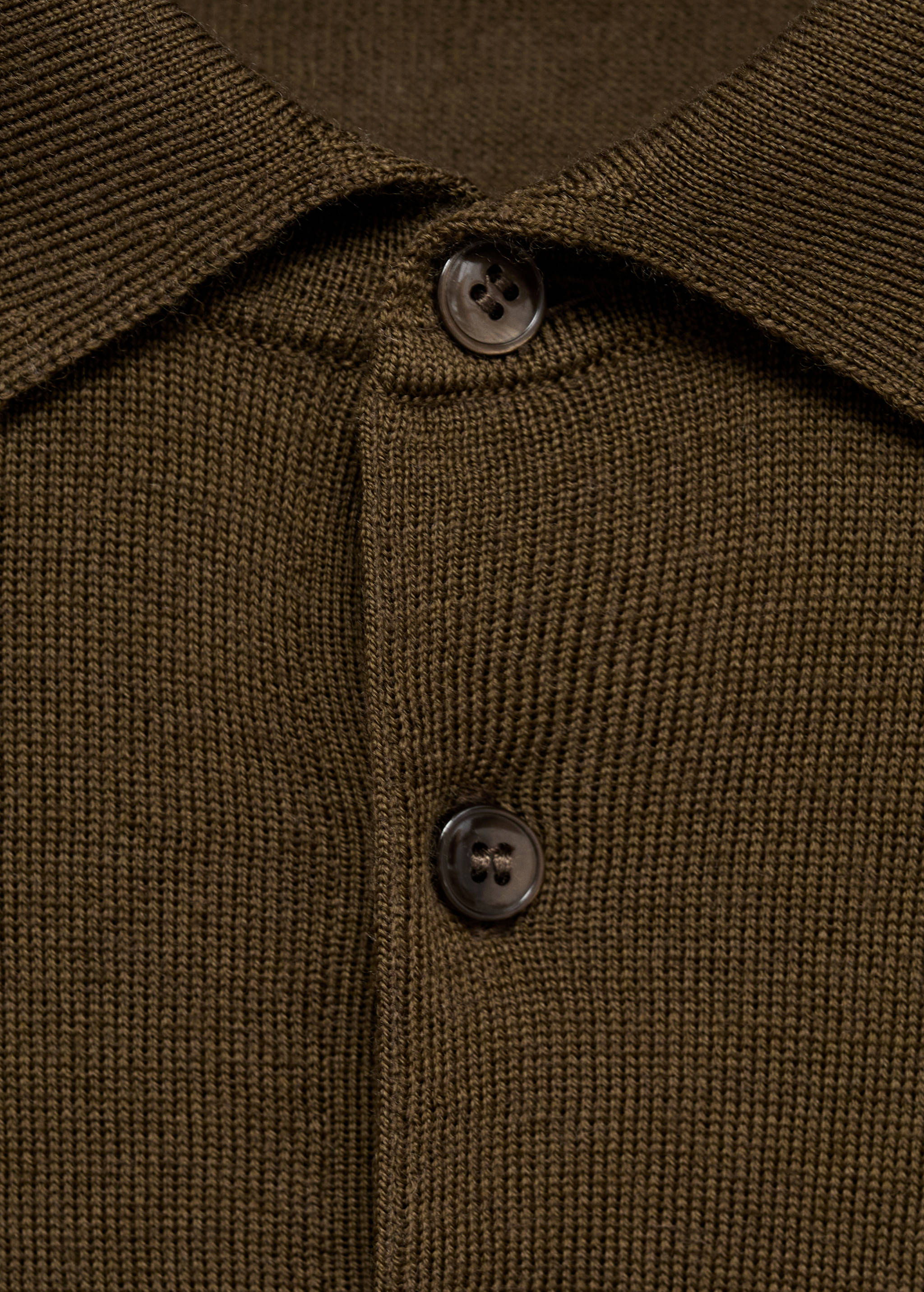 100% merino wool polo sweater - Details of the article 8