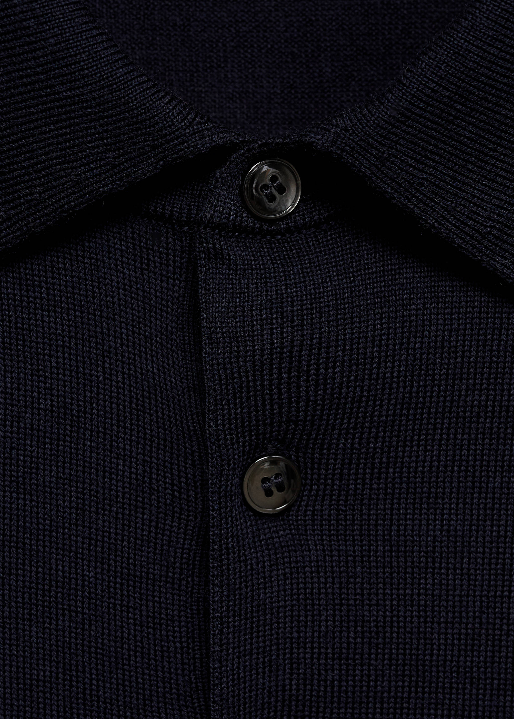 100% merino wool polo sweater - Details of the article 8