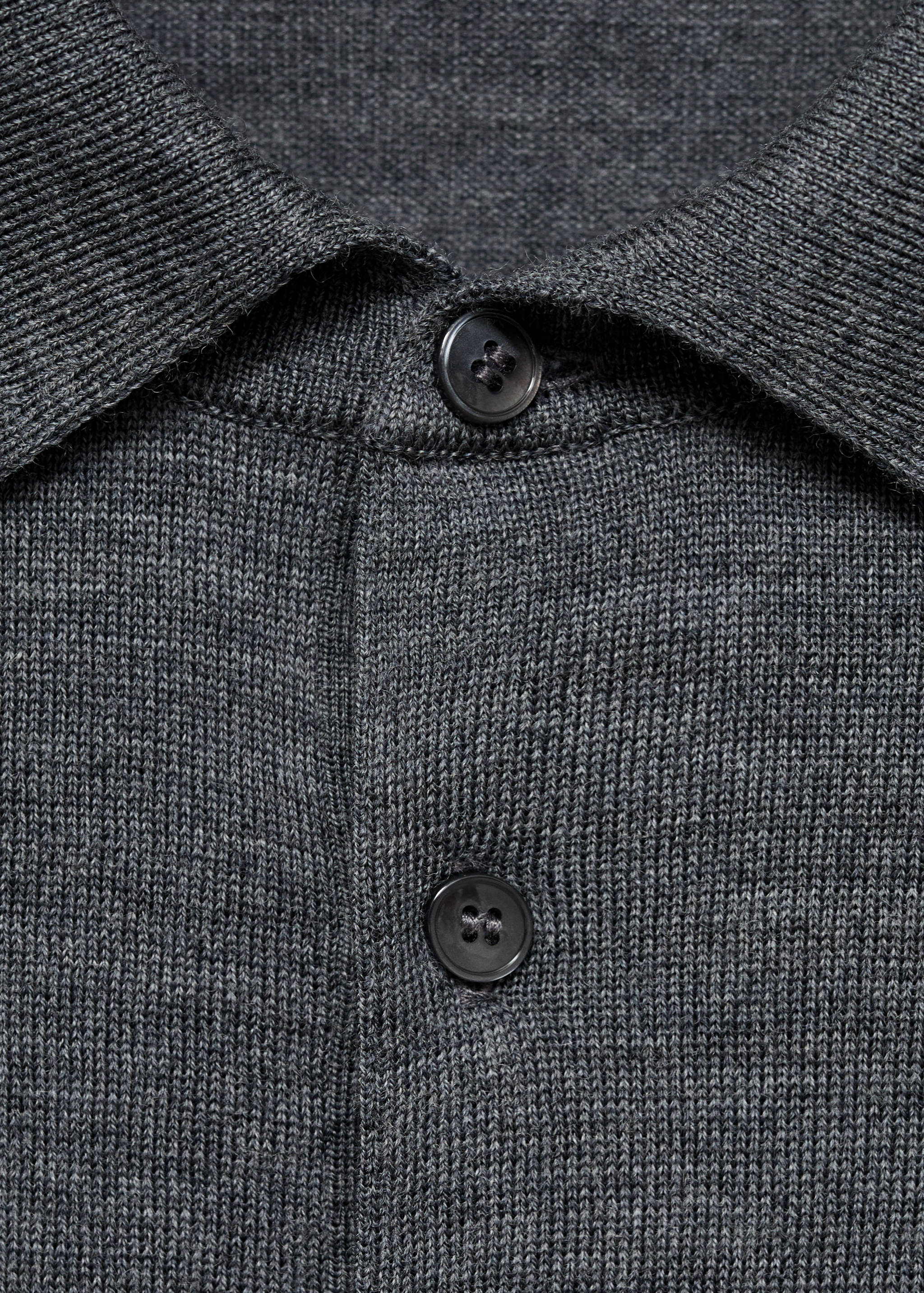 100% merino wool polo sweater - Details of the article 8