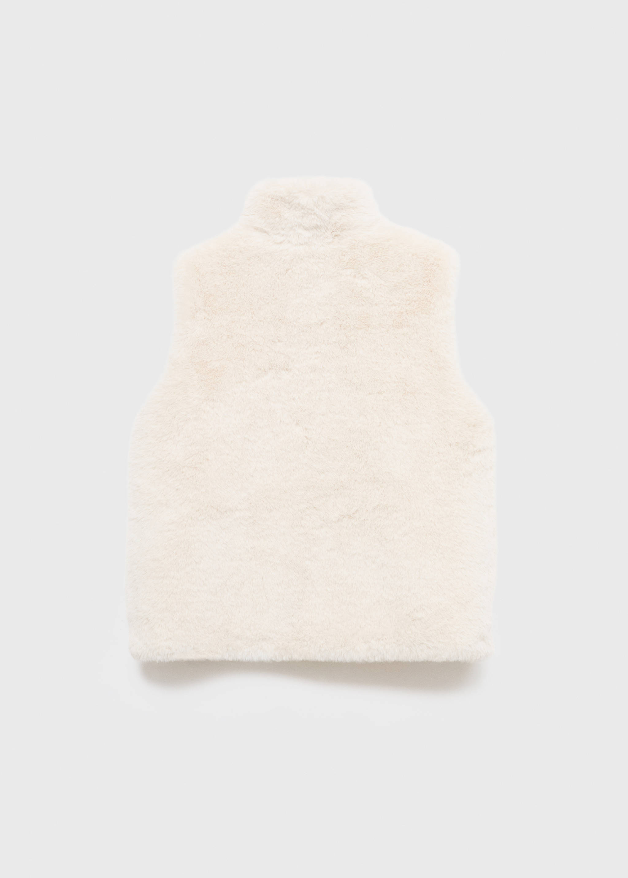 Fur-effect cape gilet - Reverse of the article