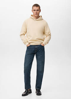 Regular-fit hoodie — Ecru 2