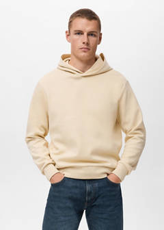 Regular-fit hoodie — Ecru 1