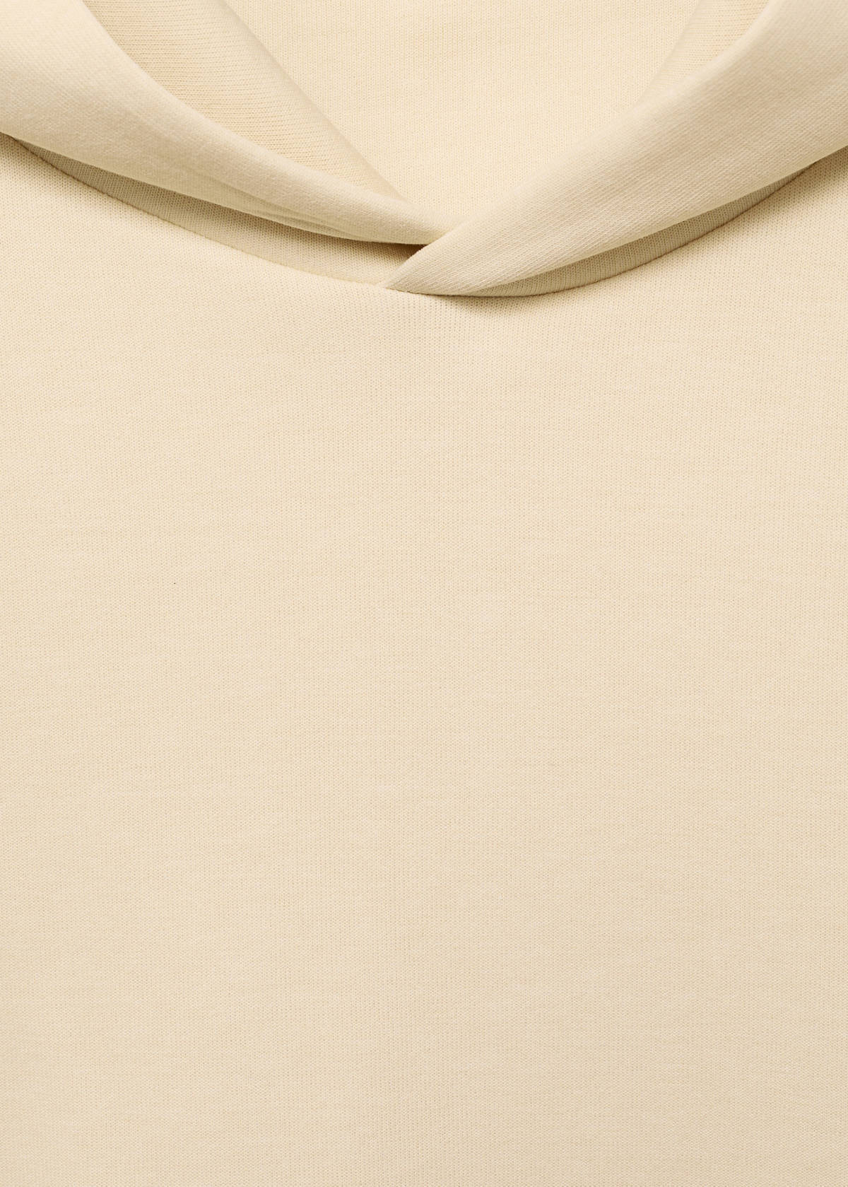 Regular-fit hoodie — Ecru