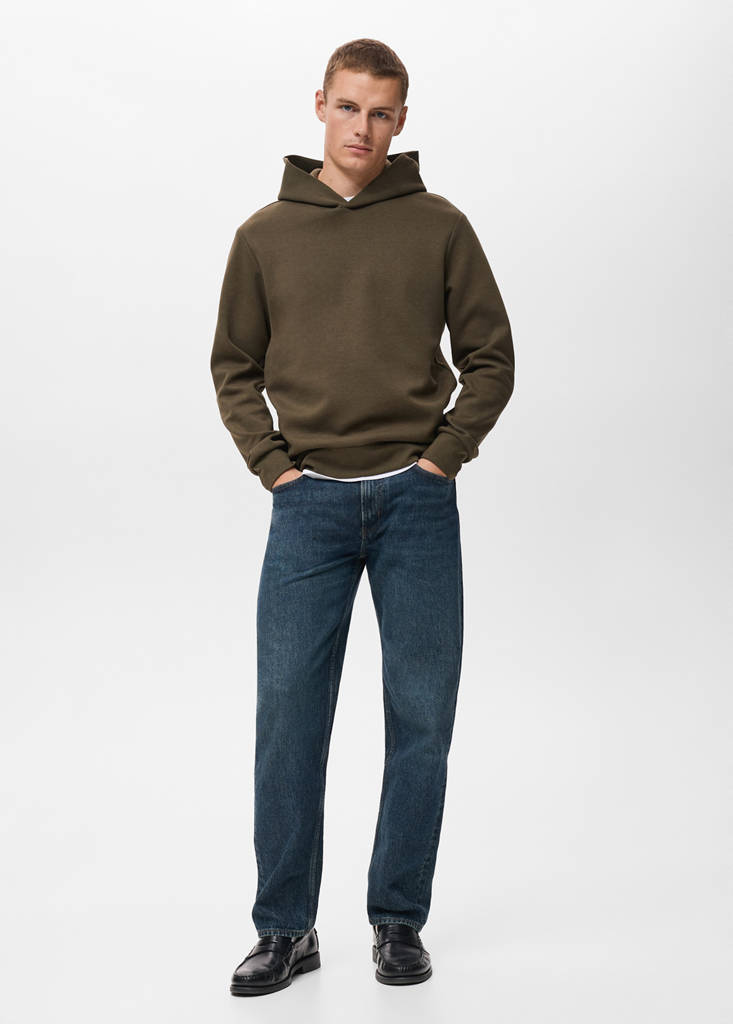 Regular-fit hoodie — Olive Green