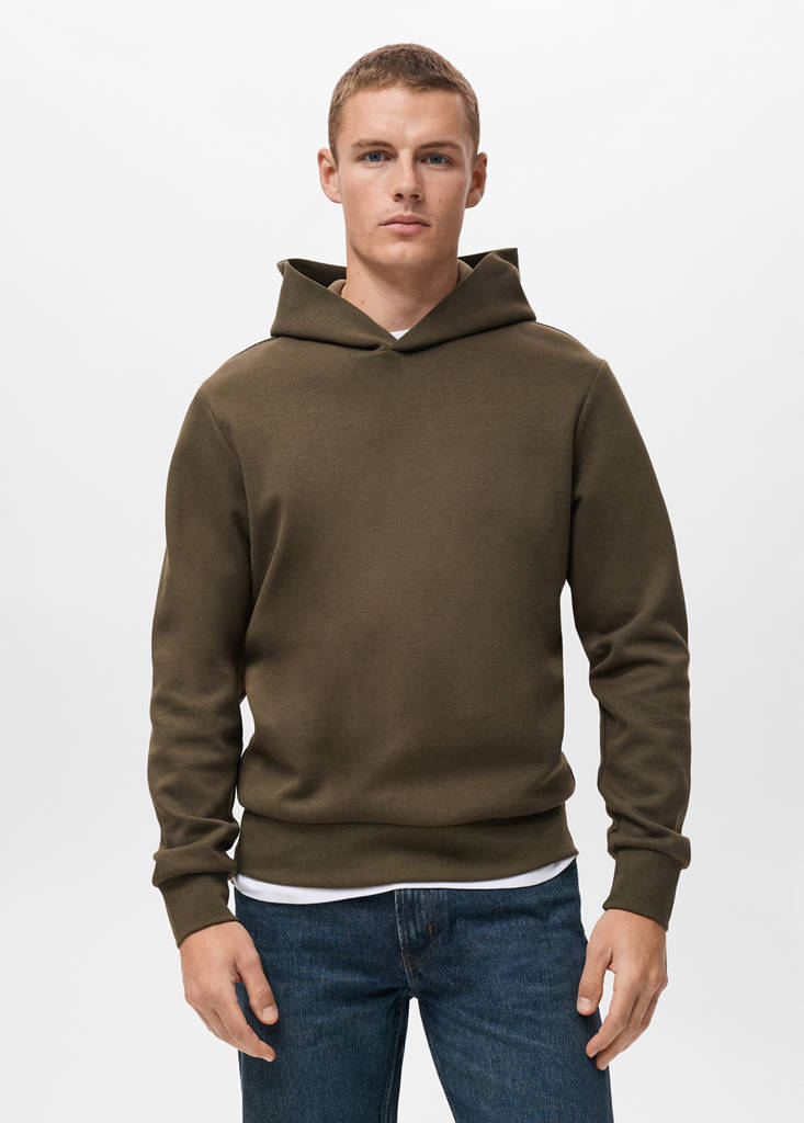 Regular-fit hoodie — Olive Green
