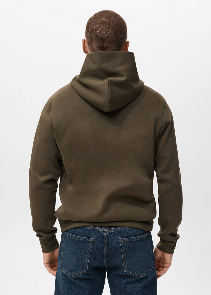Regular-fit hoodie — Olive Green