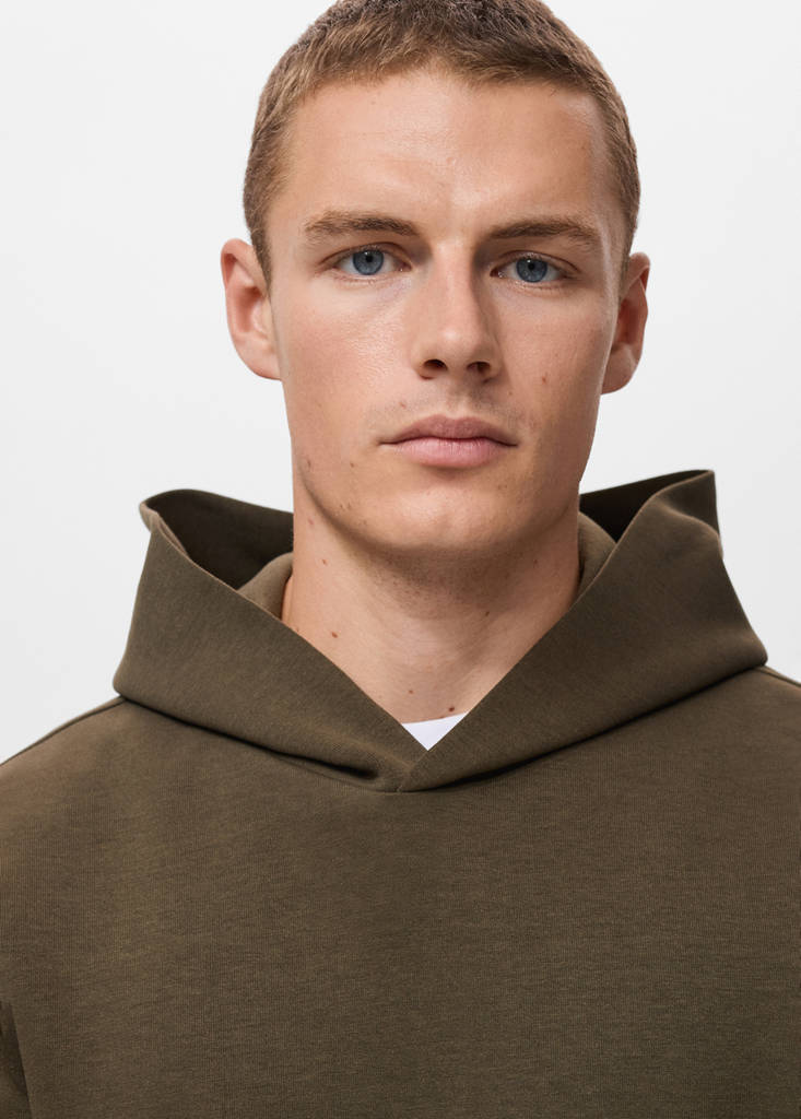 Regular-fit hoodie — Olive Green