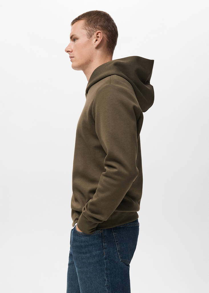Regular-fit hoodie — Olive Green