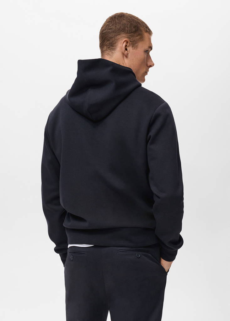Regular-fit hoodie — Navy
