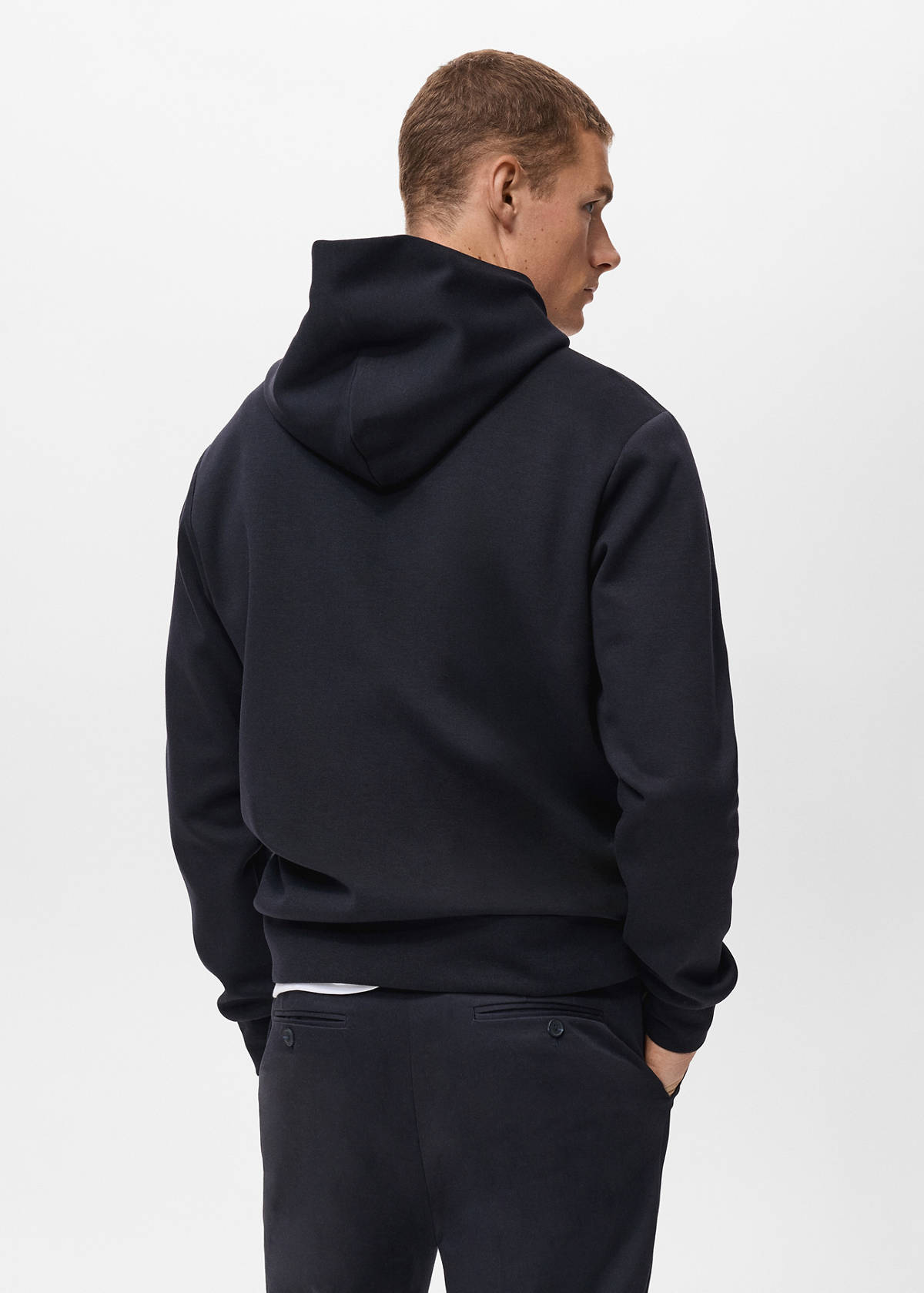Regular-fit hoodie — Navy