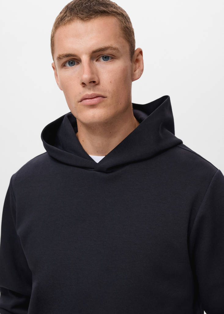 Regular-fit hoodie — Navy