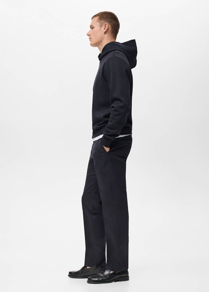 Regular-fit hoodie — Navy