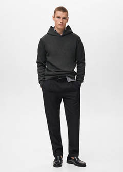 Regular-fit hoodie — Dark Heather Grey 2