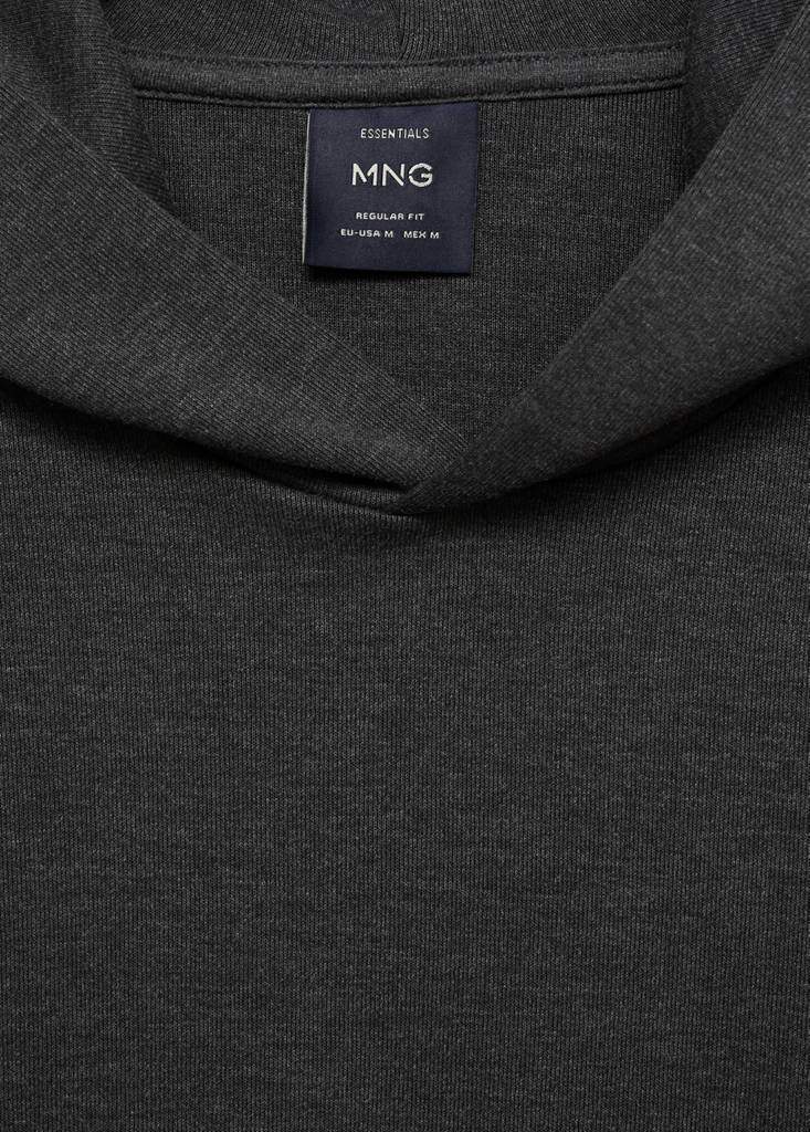Regular-fit hoodie — Dark Heather Grey