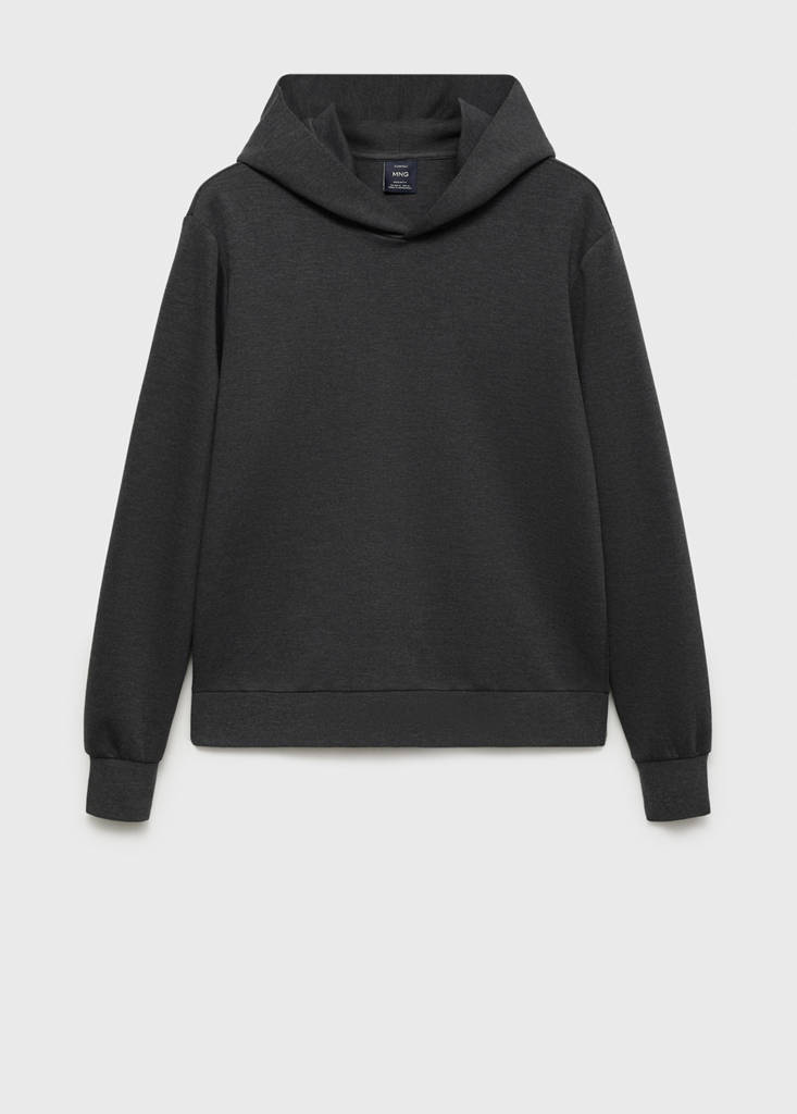 Regular-fit hoodie — Dark Heather Grey