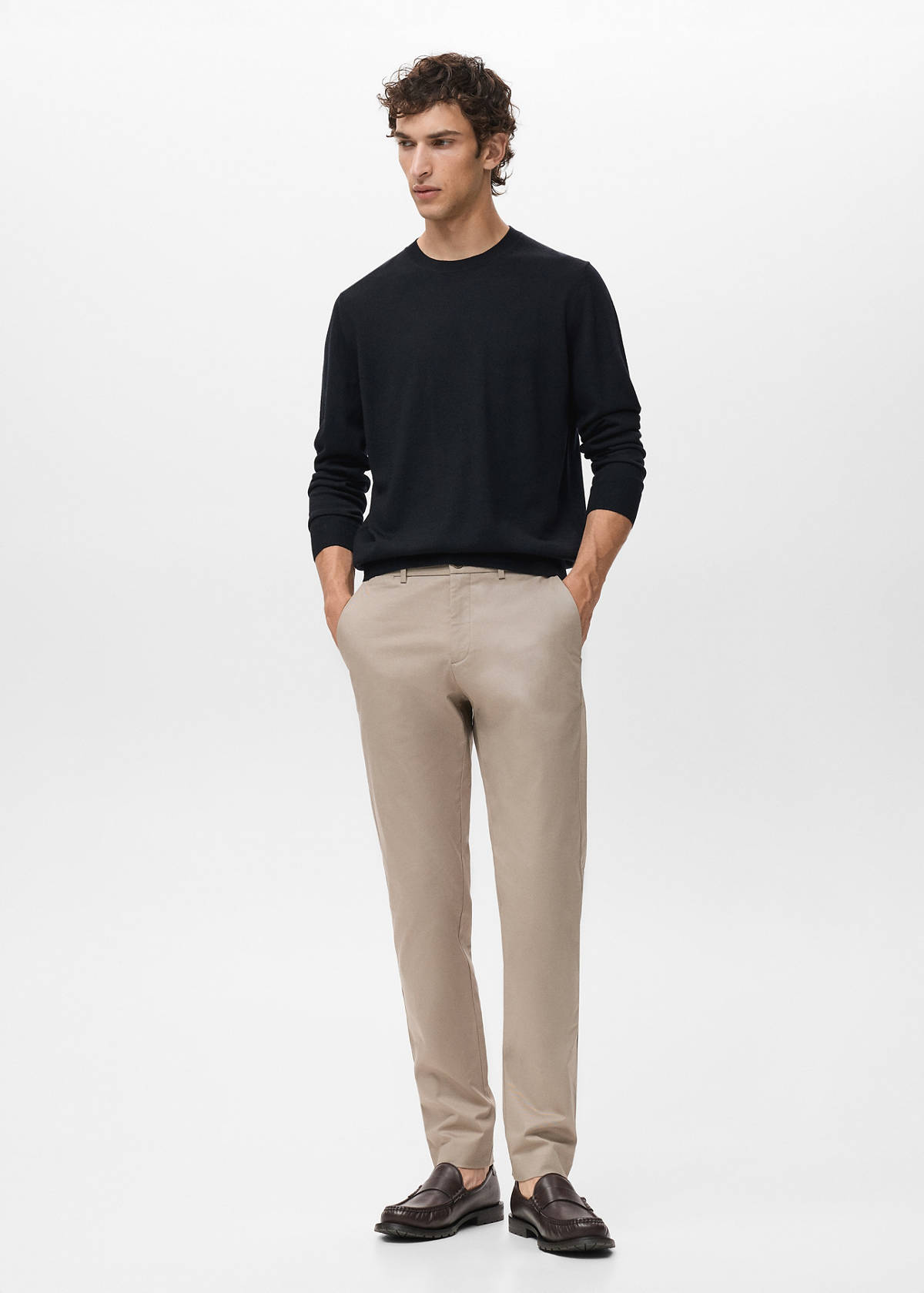 Dublino slim-fit chino trousers — Beige