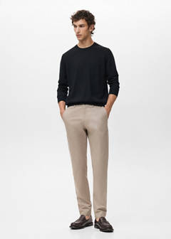 Dublino slim-fit chino trousers — Beige 2