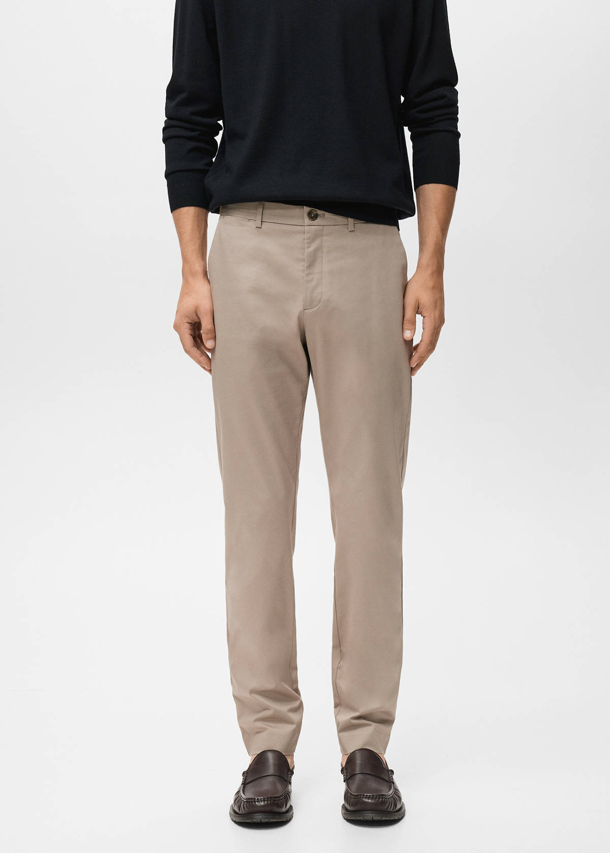 Dublino slim-fit chino trousers — Beige