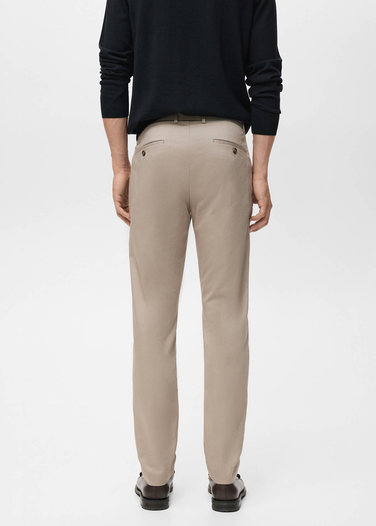 Dublino slim-fit chino trousers — Beige