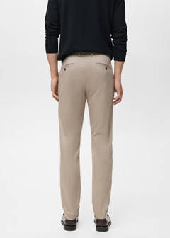 Dublino slim-fit chino trousers — Beige 3