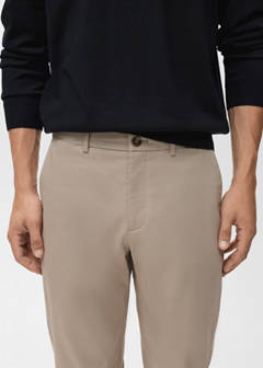 Dublino slim-fit chino trousers — Beige 4