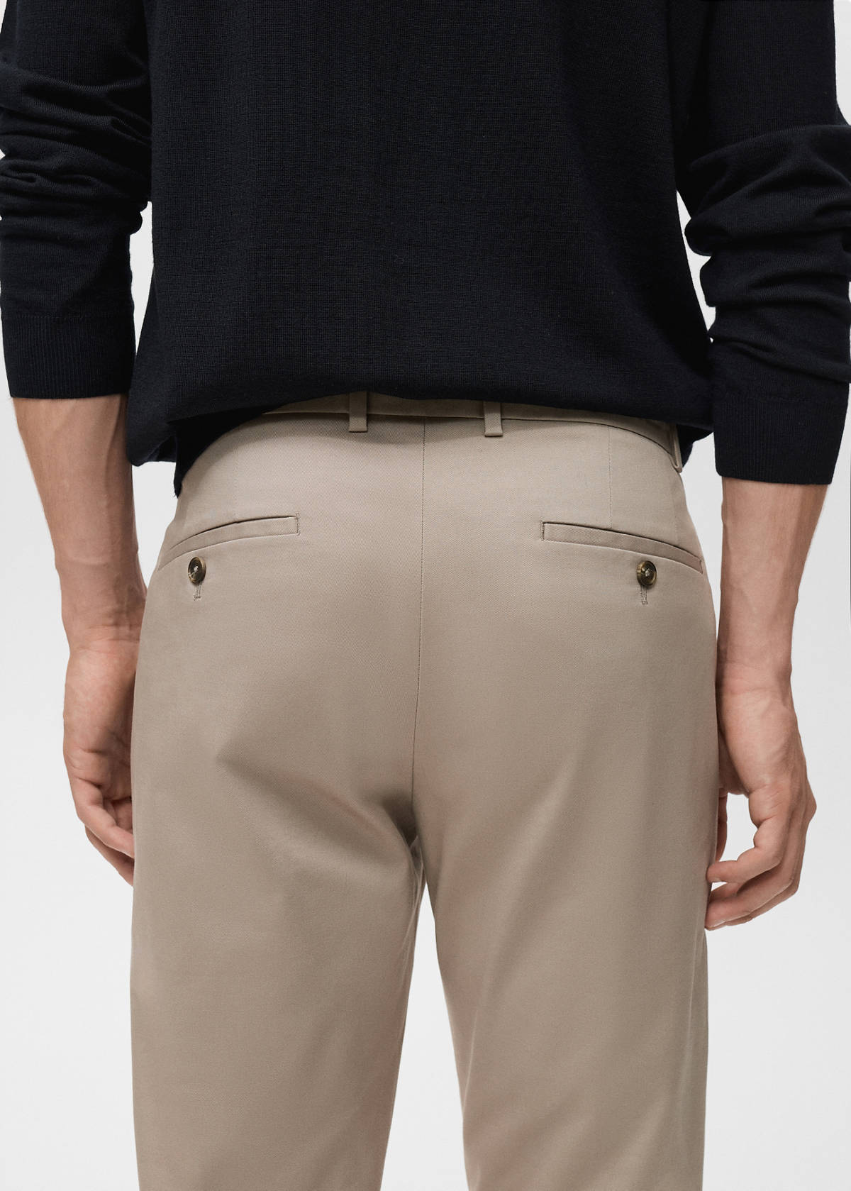 Dublino slim-fit chino trousers — Beige