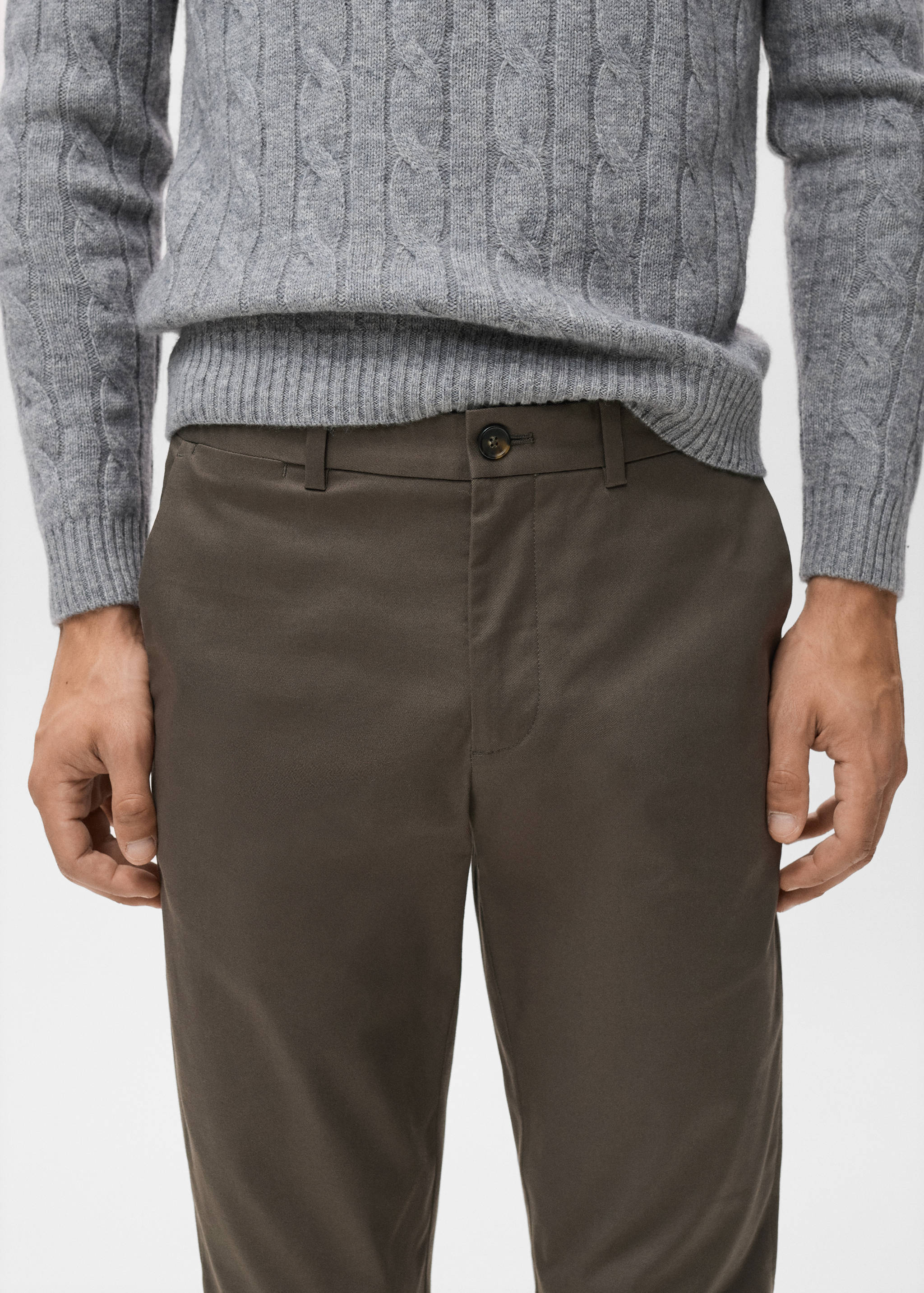 Dublino slim-fit chino pants - Details of the article 1