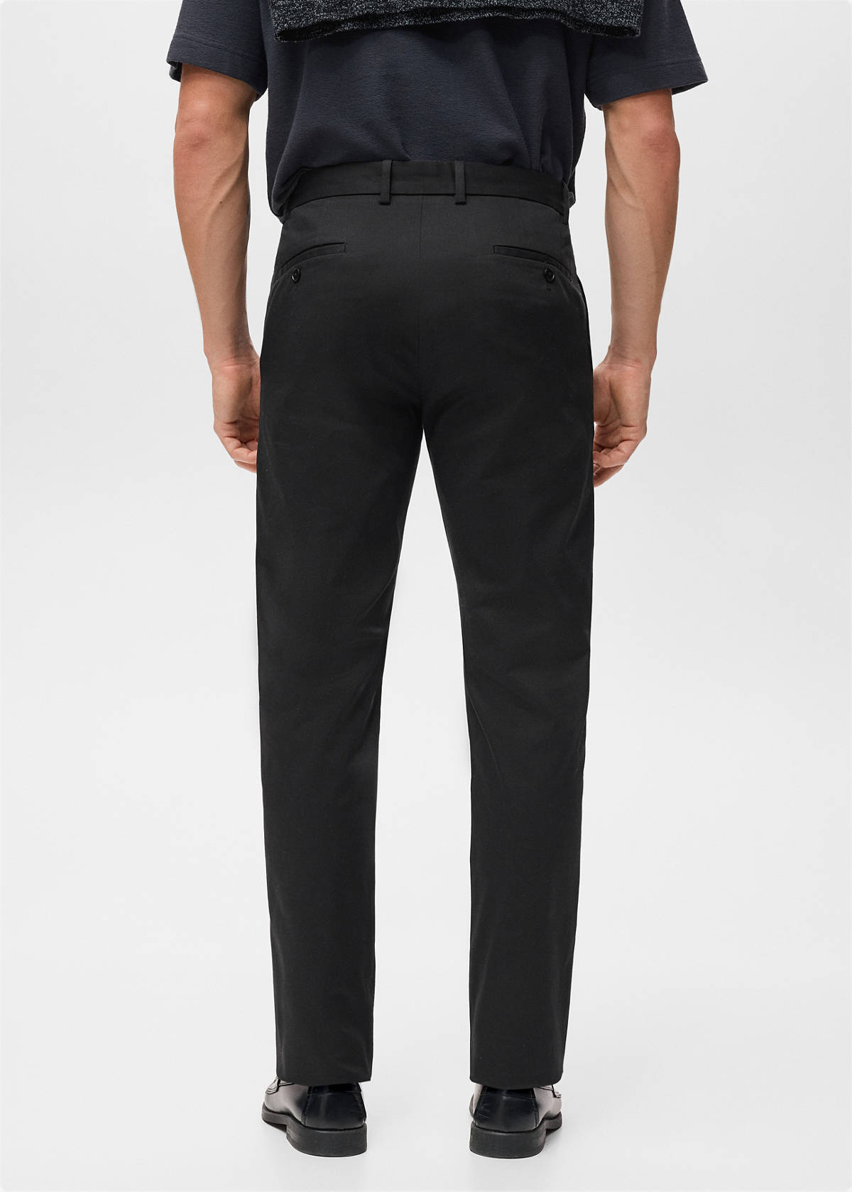 Dublino slim-fit chino trousers — Black