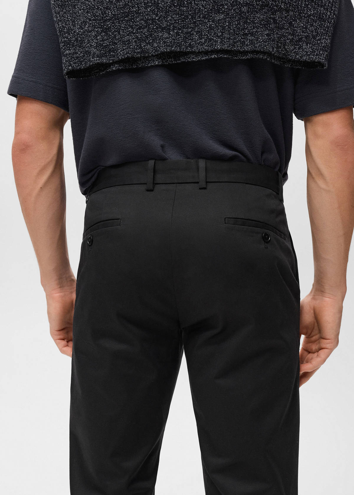 Dublino slim-fit chino trousers — Black