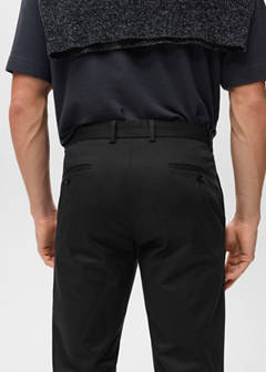 Dublino slim-fit chino trousers — Black 6