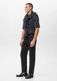 Dublino slim-fit chino trousers — Black 5